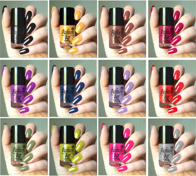 Fashion Bar Quick Dry Long Lasting Nail Paint Combo Offer Set of 12 (THY) Multicolor(Pack of 12)