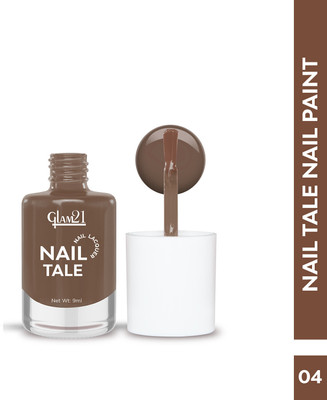 Glam21 Nail Tale Multicolor, Quick Dry & Chip Resistant Nailpaint | Long-stay Brown-1