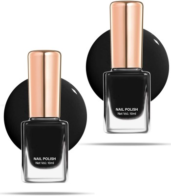 REIMICHI Gel Nail Polish Set BLACK(Pack of 2)