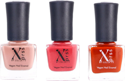 Color Fx Xprss Vegan Nail Enamels 302-304-305 Multicolor(Pack of 2)
