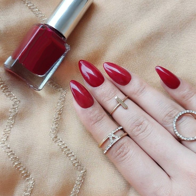 Jiwoo New Cherry Red Nail Polish designed for easy red nail paint RED