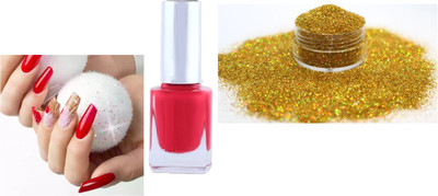 Jiwoo Solid Color Nail Polish Long Lasting RED