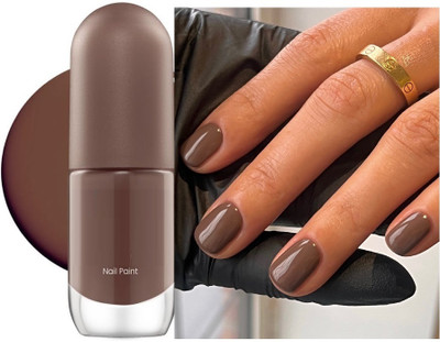 Jiwoo New High Coverage Chip Resistant, Long Lasting light brown nailpaint light brown