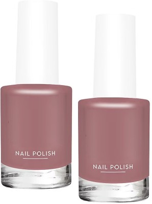 ADJD Combo Nail Polish with Glossy Gel Finish Quick dark peach drying dark peach