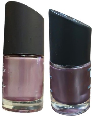 Luipui grey and light purple nail polish fast dry nails combo purple, grey