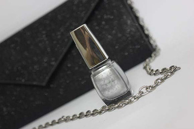 MYEONG MATTE FINISH QUICK DRYING NAIL PAINT SHIMMERY SILVER