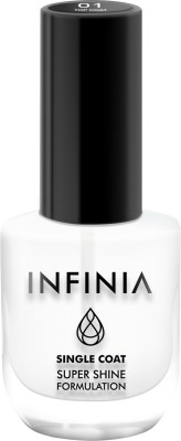 INFINIA Top Coat - 001 Single Coat Nail Polish with Ultra High Gloss & Waterproof Top Coat - 001