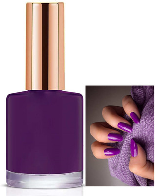 MYEONG Purple Glossy Nail Polish Lustrous shine Long lasting Smooth Application Purple