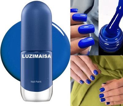 luzimaisa Professional Base Coat Gel Shine Glossy Nail Polish navy blue