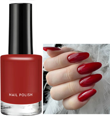 ADJD Nail Polish with Glossy Gel Finish Long-Lasting Red Nail paint Red