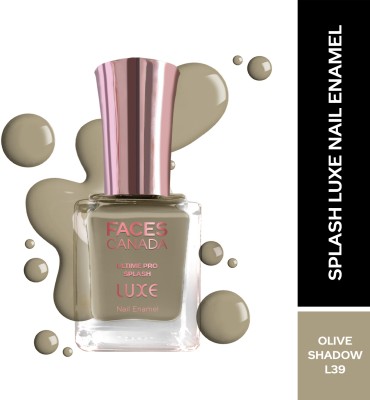 FACES CANADA Ultime Pro Splash Luxe Nail Enamel | | Glossy Finish | Quick Drying Olive Shadow (L39)