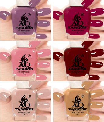 AQ FASHION nail polish combo pack A173 Multicolor(Pack of 6)