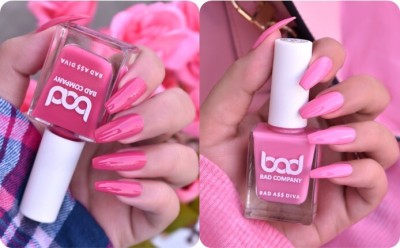 BAD COMPANY No Toxin Nail Lacquer Pinks Combo Pack of 2 (10mlX2) Pinks2(Pack of 2)