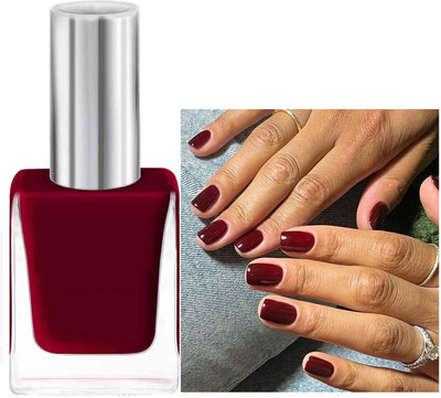 GABBU NAIL PAINT FOR STYLING NAILS QUICK DRYING DARK RED DARK RED