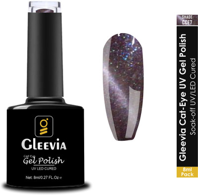 Gleevia Cat-Eye UV Gel Polish| Magnetic Gel Polish for Professionals 8ml Brush Cap CCE7 Shade Code: CCE7