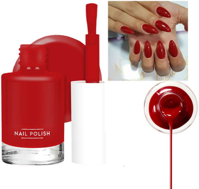 Emijun Nail Polish with Glossy Gel Finish sangria red