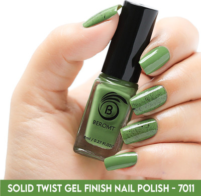 BEROMT SOLID TWIST GEL FINISH NAIL POLISH - BNP7011 Green
