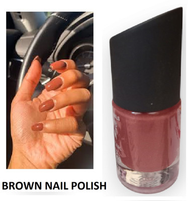 Luipui waterproof matte nail polish brown color amazing stylish look pack of 1 brown