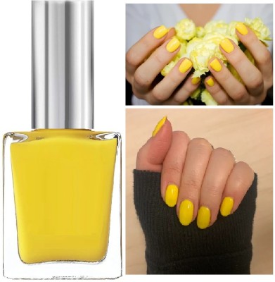 tanvi27 New High Gloss & Quick Dry Non UV Long Lasting New Nail Polish YELLOW