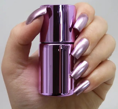 CATERINACHIARA Metallic Nail Polish Magic Mirror Effect Chrome Nail Polish Purple