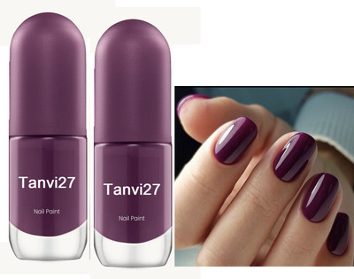 tanvi27 Combo Nail Lacquer Quick Dry Long Lasting Voilet Nail Polish Voilet