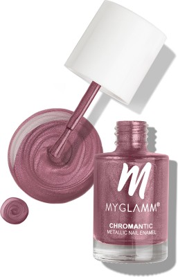 MyGlamm Chromantic Metallic Nail Enamel - Geisha Burgundy Pink