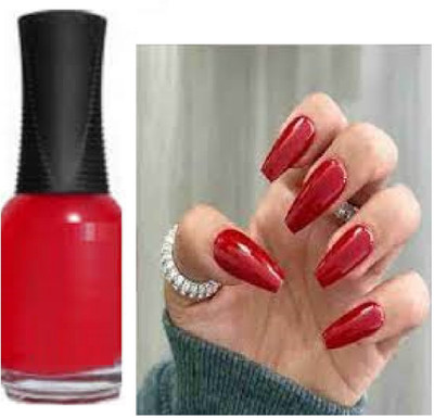 Luipui waterproof red matte nail paint attractive pack of 1 red