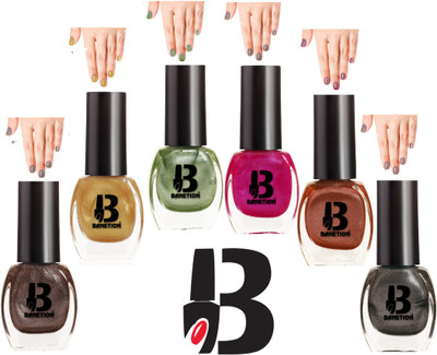 Banetion Stunning Nail Polish Multi(Pack of 6)