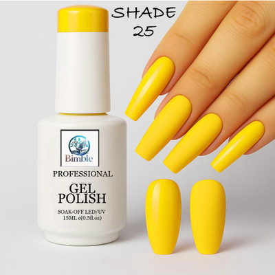 BIMBLE UV Gel Nail Polish 15ml, shade 025, high gloss, long-lasting, chip-resistant. SHADE 025