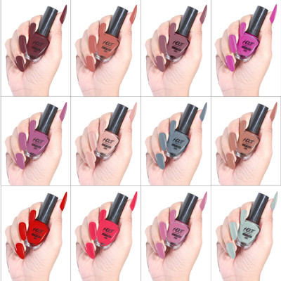 HOOT Glossy Finish Nail Lacquer Kit | Stay Long, Quick Dry Paint With Chip Resistant- 12 Different Shiny Shades Kit(Pack of 12)
