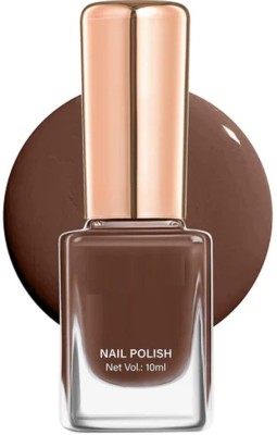 AFARAXIA Brown Quick Drying Glossy Finish Long Lasting nail paint Pure brown