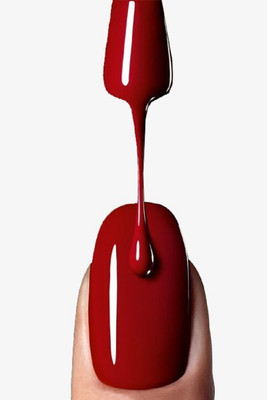 AFARAXIA matte Nail Paint cherry red | Chip Resisting Formula and High Shine Polish Rose Cherry red