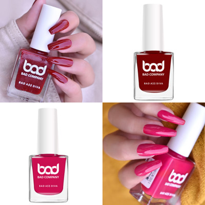 BAD COMPANY No Toxin Nail Lacquer Nail Polish BCNLCP2-7185 Tough Ain't Enough 71 + Making Miracles 85(Pack of 2)