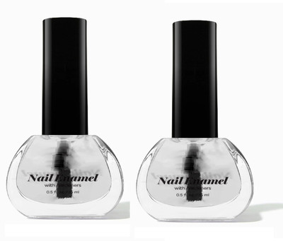 tanvi27 Combo Glossy Finish Shine Long Lasting Nail Polish TRASPRENT