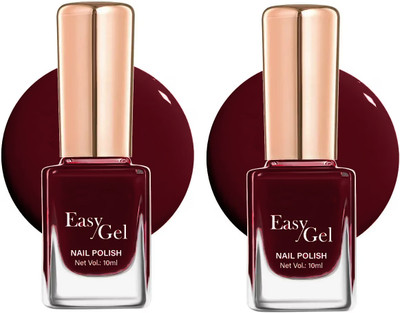 ADJD Combo Nail Polish Long Lasting & Quick Drying Dark red Dark red
