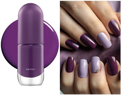 REIMICHI Purple Chip-Resistant Glossy Finish High Shine Nail Polish For Women PURPLE