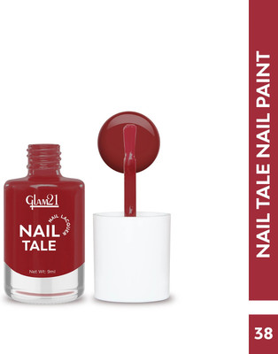 Glam21 Nail Tale Multicolor, Quick Dry & Chip Resistant Nailpaint | Long-stay Red-06