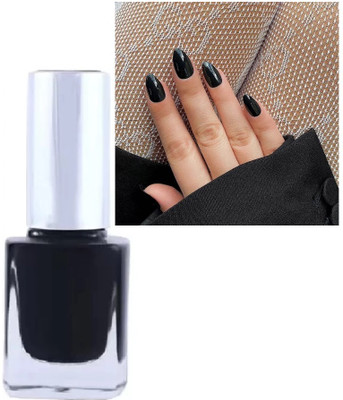 GABBU Best gel based Nail Paint With Smooth Glossy Finish look black