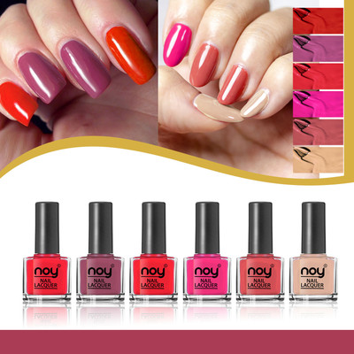 NOY Nail Polish Combo Set Quick Dry Formula for Effortless Nails With Our Nail Paint Multicolor(Pack of 6)