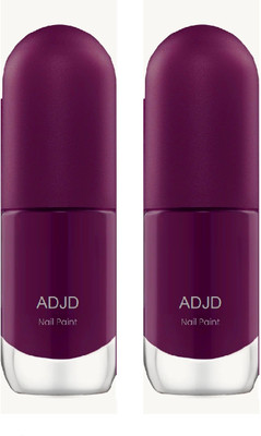 ADJD Single Coat Mini Nail Polish PacK Of 2 Purple(Pack of 2)