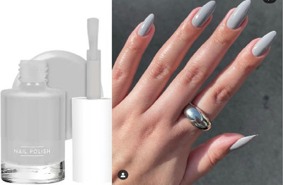 HUZURLU non-toxic and non-odorous, providing you with a safe and comfortable nail Plish grey