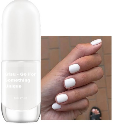 GFSU - GO FOR SOMETHING UNIQUE Quick Dry Long Lasting Glossy Shine nail polish white white