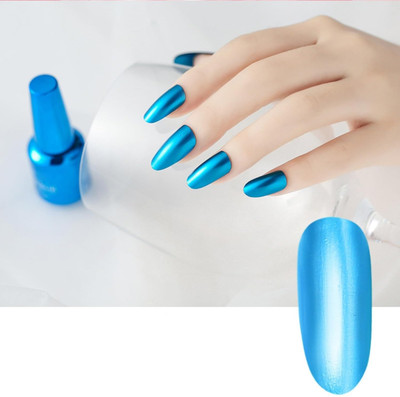 tanvi27 New Quick Drying And Metal Effect Metallic SkyBlue Nail Polish Sky Blue