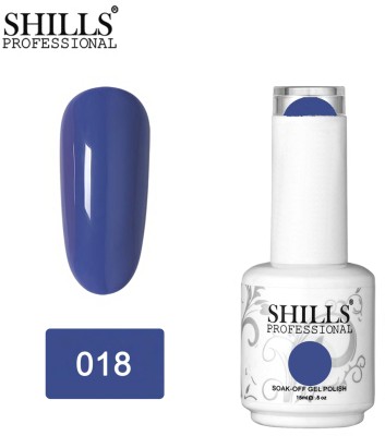 Shills Professional UV LED Soak Off Gel Polish 018 blue