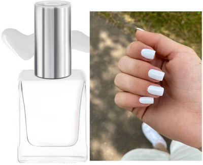 AFARAXIA Smooth & Perfect Finish Quick-dry Formulated Matte White nail Paint WHITE