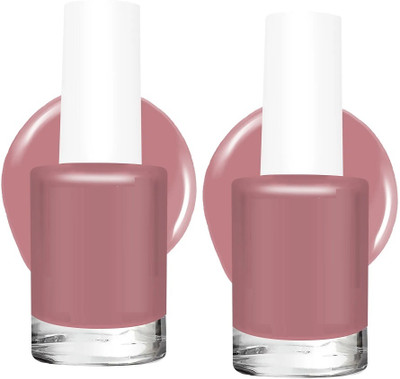 REIMICHI Quick Dry Long Lasting Smooth Finish Nail Polish cramal(Pack of 2)