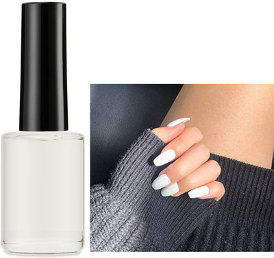HUZURLU vibrant White color high-gloss finish chip-resistant and easy to use Nail Polish transparent