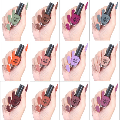 HOOT Glossy Finish Nail Polish | Long Lasting Shine, Quick Dry With Chip Resistant | 12 Different Glossy Colors(Pack of 12)
