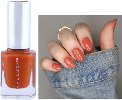 ADJD Nail Polish Long Lasting Quick Drying Glossy Finish Musterd orange Musterd orange