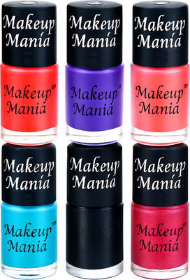 makeupmania 6-in-1 Nail Polish Combo – Affordable Luxury for Nails Multicolor 86A(Pack of 6)